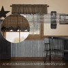 Black Check Scalloped Layered Valance 16x72 VHC Brands - 2 of 4