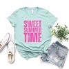 Simply Sage Market Sweet Summer Time Block Distressed Short Sleeve Tee - 3 of 4