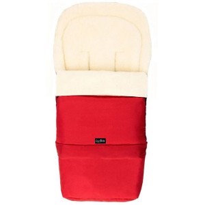 Cover Baby 0-3 Years Scandinavian Organic Wool Adjustable Footmuff in Red - 1 of 4