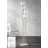 Possini Euro Design Athena Modern 72" Tall Tree Floor Lamp with Smart Socket Brushed Nickel 4-Light Clear Opal Glass for Living Room Home - 2 of 4