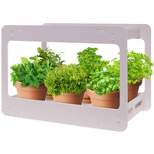 Mindful Design Extra Wide LED Indoor Herb Garden -  At Home Stackable Desk Planter Tabletop Growing System w/ Automatic Timer, Grow Herbs, Succulents
