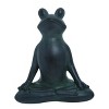 Transpac  Terracotta Yoga Frog Statue Set of 2 Home and Garden Decorations, 9.25 inch H. Spring Home Decorations - 2 of 2