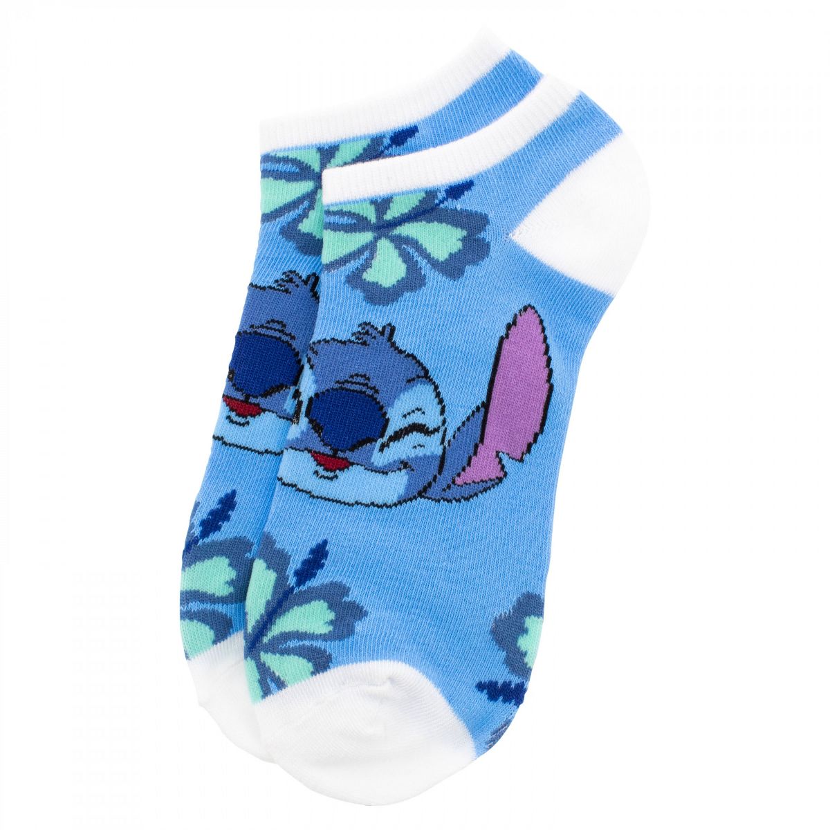Womens Lilo and Stitch Rainbows and Flowers Ankle Socks 6-Pair Pack - thumbnail 6