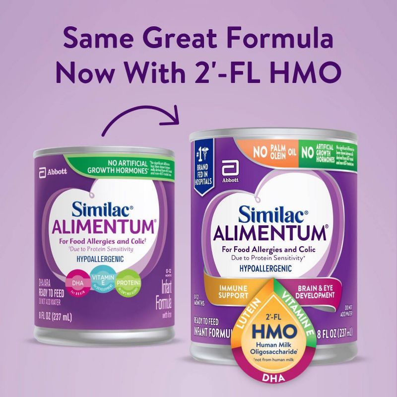 Similac Alimentum with 2-FL HMO Ready to Feed Baby Formula - 8 fl oz Each/6ct, 4 of 14