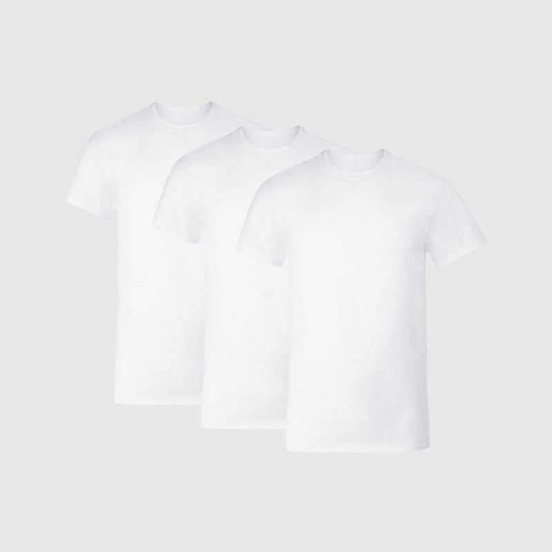 Hanes Men's Cotton Stretch Crewneck Shirt - White S