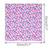 INSPIRE CHIC Women's Floral Printed Blended Cotton Small Square Neck Scarves 21.7x21.7" 1Pc - 3 of 4