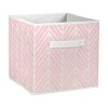 Nonwoven Polyester Cube Herringbone Mauve Square 11x11x11 Set/2 - 4 of 4