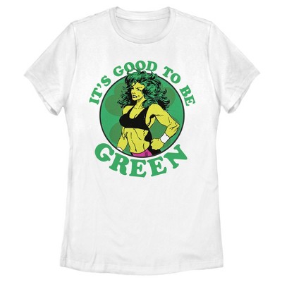 Women's Marvel St. Patrick's Day She-Hulk Good to be Green T-Shirt