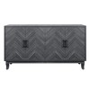 CLIHOME Vintage 4-Door Credenza Cabinet, 60" Utility Storage Buffet Cabinet with M-Shaped Panel Doors - 3 of 4