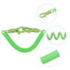 Unique Bargains Retractable Plastic Lobster Clasp Coil Spring Keychain 4 Pcs - 4 of 4