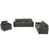 Whisen 89" Cozy Upholstered 3-seater Sofa Oversized Comfy Cloud Sofa Double Cushion - 4 of 4