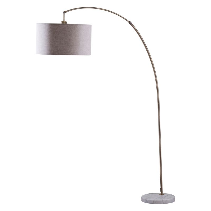 86" Bella Arc Floor Lamp with Marble Base - Ore International, 1 of 8