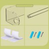 Srenta Clear Acrylic Paper Towel Holder Wall Mount Paper Towel Holder Under Cabinet, Adhesive Strips & Screws Included - 2 of 4