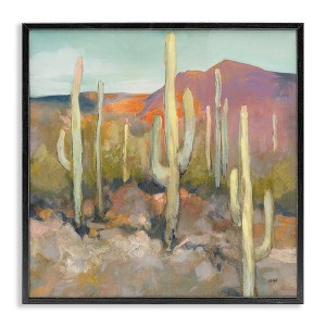 Stupell Industries Soft Cactus Desert Landscape, 12" x 12" - 1 of 4