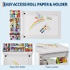 Kids Art Table,Large Kids Craft Table with 2 Chairs,Multi-Functional Art Desk with Storage Shelves - 3 of 4