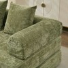 78.8" Chenille Convertible Floor Sofa Bed with Armrest - 3 of 4