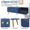 CENGHU Modern Shoe Storage Bench, Storage Ottoman with Hidden Storage and Upholstered Cushions, for Bedside, Living Room and Entryway - 4 of 4