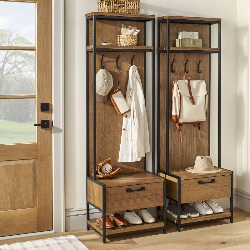 Modular Entryway Storage Cabinet with Hooks - Aged Oak - Hearth &#38; Hand&#8482; with Magnolia, 3 of 10