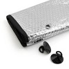 Unique Bargains Aluminium Foil Foldable Car Front Windshield Sun Shade Silver Tone Black - 2 of 3