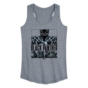Women's - Marvel - Black Panther Grid Graphic Racerback Tank - 1 of 4