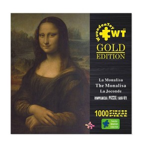 Wuundentoy Gold Edition: The Mona Lisa Jigsaw Puzzle - 1000pc - 1 of 4