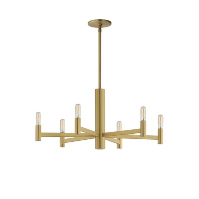 Maxim Lighting Emana 6 - Light Chandelier in  Natural Aged Brass