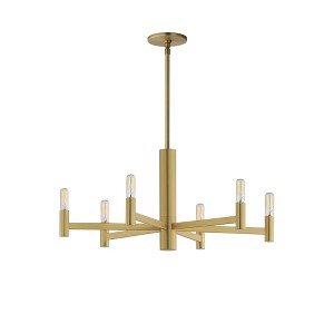 Maxim Lighting Emana 6 - Light Chandelier in  Natural Aged Brass - 1 of 3