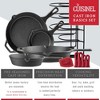 Cuisinel 5 Piece Kitchen Essential Pre Seasoned Cast Iron Chef Cookware Set  With 4 Skillets, Heatproof Handle Covers, Rack Organizer, And Pan Scraper :  Target