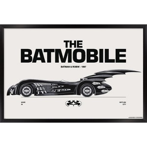 Trends International DC Comics Batman: 85th Anniversary - The Batmobile 1997 Framed Wall Poster Prints - 1 of 4