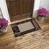 J&V TEXTILES Original Durable Rubber Door Mat, 18x28, Heavy Duty Doormat, Indoor Outdoor, Waterproof, Easy Clean, Low-Profile Mats for Entry, Garage - 2 of 2