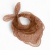 Anna-Kaci Women's Sheer Lace Neck Scarf with Embroidered Rose Floral Edging and Scalloped Trim Detail - 2 of 4