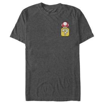 Men's Nintendo Mario ? Box Mushroom T-Shirt