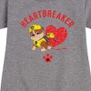 Girls' - Paw Patrol - Valentine's Heartbreaker Graphic Short Sleeve Fleece Dress - 2 of 4