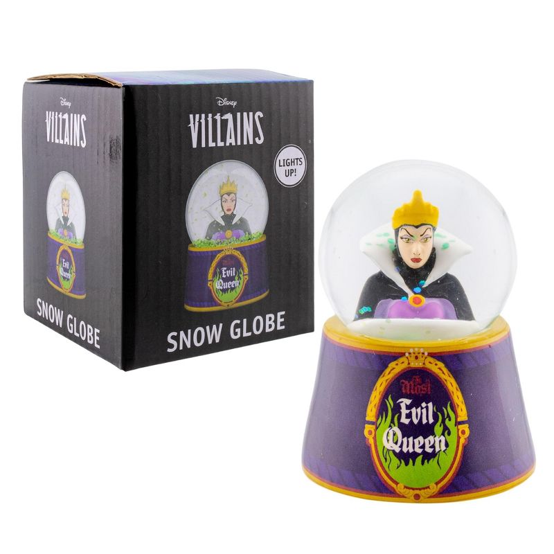 Silver Buffalo Disney Snow White Evil Queen "Mirror, Mirror" Mini Light-Up Snow Globe, 3 of 10
