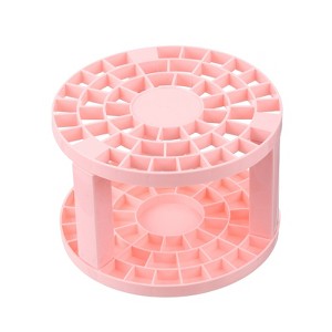 Unique Bargains 49 Holes Smooth Round Plastic Makeup Pencils Paint Brush Storage Holder - 1 of 4