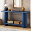 Whisen Vintage-Inspired and Ash Wood Veneer Console Table with T-Leg - 2 of 4