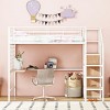 Streamdale Metal Loft Bed with Desk, Storage Ladder & Wardrobe - 2 of 4