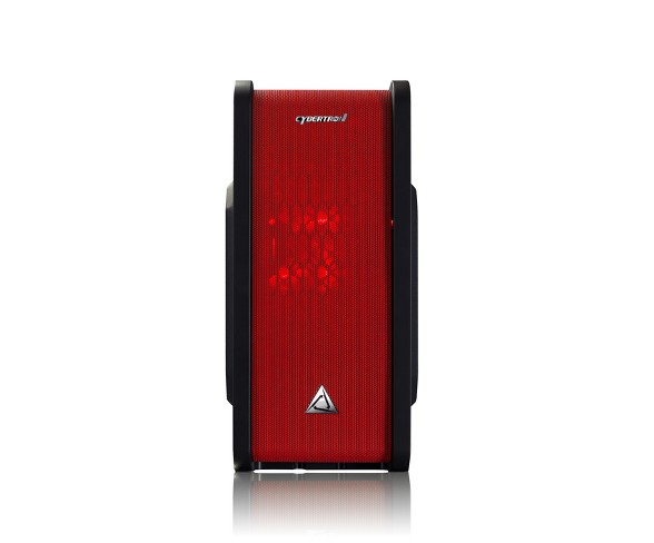 CybertronPC Palladium GXM7409T Gaming PC with Intel Core i5-7600 Processor, NVIDIA GeForce GTX 1070 Graphics, 2TB Hard Drive - Black/Red