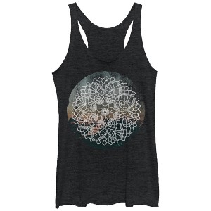 Women's Lost Gods Henna Circle Landscape Racerback Tank Top - 1 of 3