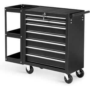 Karl Home 7-Drawer Rolling Tool Chest with Side Shelves - 1 of 4