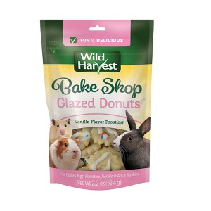 Wild Harvest Glazed Donut Vanilla Flavor for Guinea Pigs, Hamsters, Gerbils & Rabbits Crunchy Treats - 2.2oz - 1 of 4