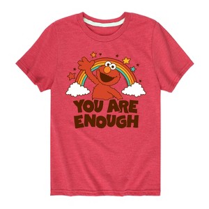 Boys' - Sesame Street - You Are Enough Elmo Short Sleeve Graphic T-Shirt - 1 of 4