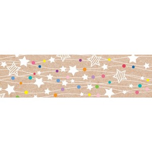 Creative Teaching Press Krafty Pop Colorful Kraft Stars on Strings EZ Border, 48 Feet (Pack of 6) - 1 of 1
