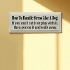 Slickblue Funny Dog Quote Wood Sign – Handle Stress Like A Dog – Rustic Pet Humor Wall Decor – 7x18 - 2 of 3