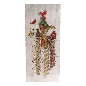 Stony Creek 17.75 In Birdhouse Lighted Canvas , Cardinals (1PC) - 1 of 3