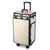 Byootique Rolling Makeup Train Case Nail Table w/ 4pcs Swivel Replacement Wheels - 2 of 4