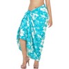 HAPPY BAY Women's Summer Bikini Wraps Beach Wrap Cover up Sarong Skirt Bathing suit Swimsuit Cover Ups for Swimwear Women One Size Blue, Floral - 2 of 4