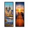 NewHome "2-Pack 36.8x12.4in Picture Frames, Panoramic Gallery Frames with Clear Plexiglass & MDF Backboard" Black - 4 of 4