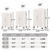 Gulches 3-Piece Luggage Set: 20"/24"/28" ABS Spinner Suitcases in White with TSA Lock - 2 of 4