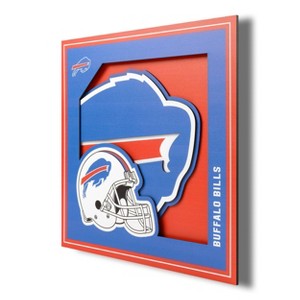 NFL Buffalo Bills 3D Logo Series Wall Art - 12"x12" - 1 of 4